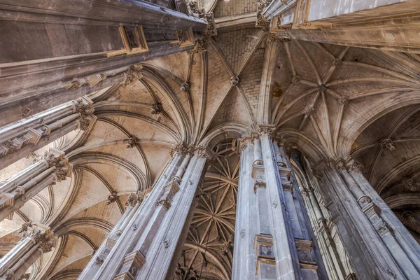 View Nave Archs Gothic Classic Church Eustache Paris — Stock Fotó