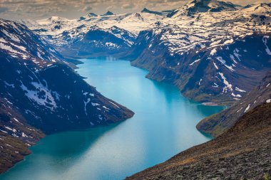 Besseggen ridge above Lake Gjende in Jotunheimen, Norway, Northern Europe