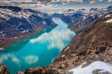 Besseggen ridge above Lake Gjende in Jotunheimen, Norway, Northern Europe
