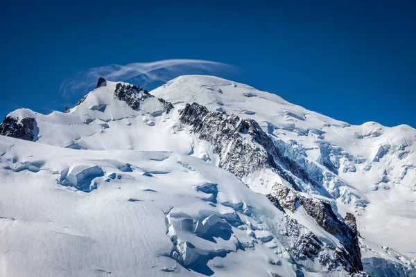Mont Blanc Massif Ice Cap Haute Savoie Chamonix French Alps — Stock Fotó