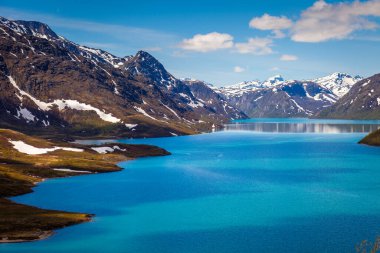Besseggen ridge above Lake Gjende in Jotunheimen, Norway, Northern Europe