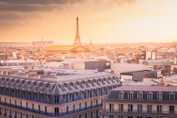 Eiffel Tower View Opera Dramatic Sunset Paris France — Stock Photo, Image