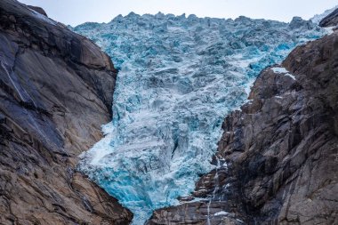 Briksdalsbreen arm of Jostedalsbreen glacier in western Norway, Scandinavia