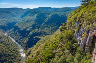 Valley of Horseshoe in idyllic rainforest Landscape - Rio Grande do Sul state, southern Brazil