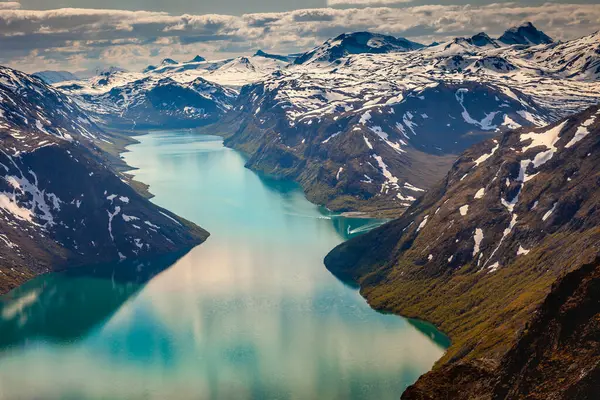 Besseggen ridge above Lake Gjende in Jotunheimen, Norway, Northern Europe