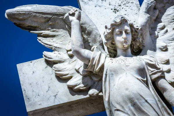 Seraphim angel praying for forgiveness and hope of better days to come