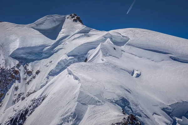 Льодовиковий Покрив Монблан Верхньому Савойї Шамоні Французькі Альпи Східна Франція — стокове фото