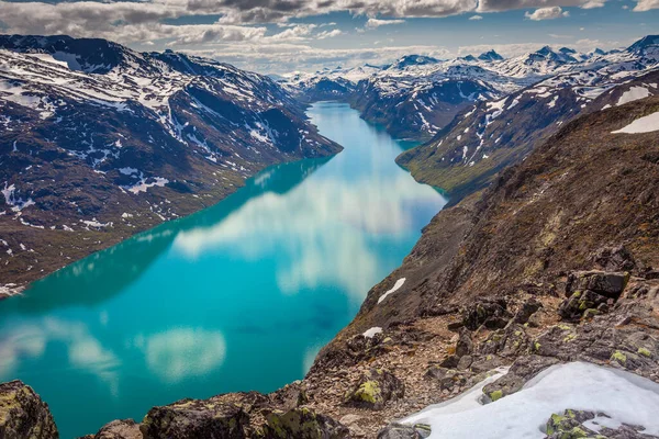 Besseggen ridge above Lake Gjende in Jotunheimen, Norway, Northern Europe