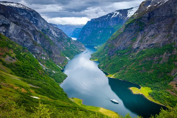Majestic Naeroyfjord Western Norway Scandinavia — Zdjęcie stockowe