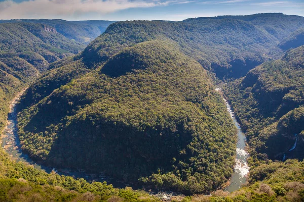 Valley of Horseshoe in idyllic rainforest Landscape - Rio Grande do Sul state, southern Brazil