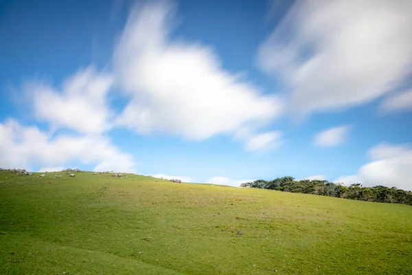 Blurred Clouds Motion Rio Grande Sul Pampa Southern Brazil Long —  Fotos de Stock