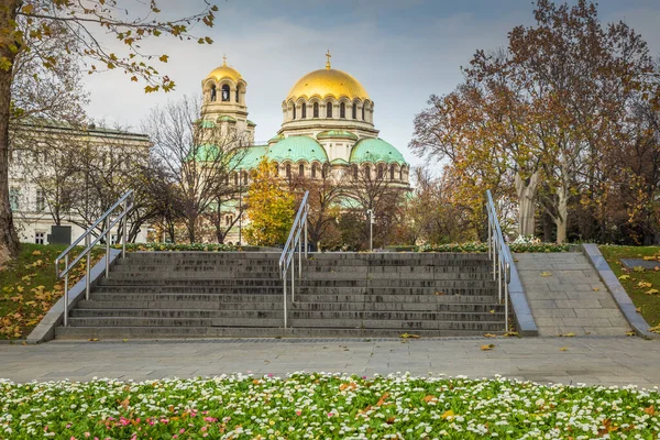 Alexander Nevski Kathedraal Sofia Bij Zonsondergang Bulgarije Oost Europa — Stockfoto