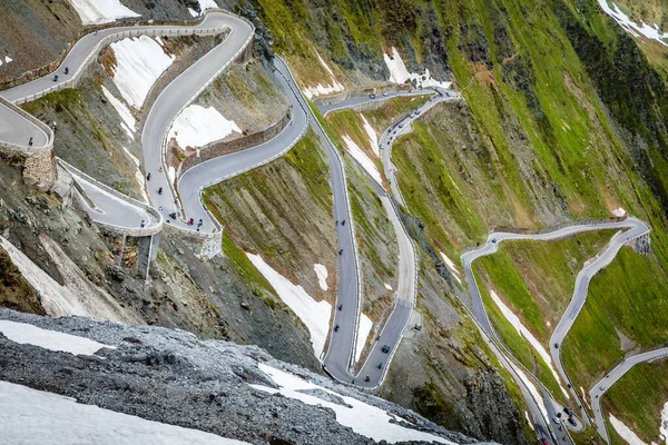 Перевал Стельмах Альпах Италия Граница Швейцарией — стоковое фото