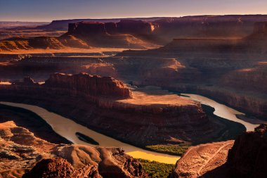 Ölü At Ulusal Parkı 'ndan Colorado Nehri, Utah, ABD