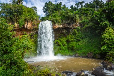 Iguazu Falls dramatic landscape, view from Argentinian side, South America