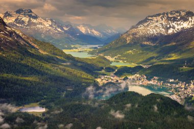Kereviz ve Motor Gölleri, St Moritz, Silvaplana ve Maloja Muottas Muragl, İsviçre