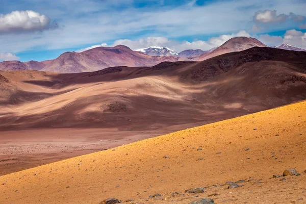 Atacama Desert Volcanic Arid Landscape Northern Chile Border Bolivia South — Foto de Stock