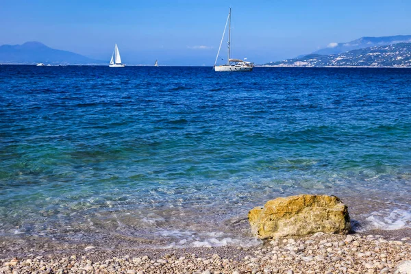 Ilha Capri Idílica Paisagem Portuária Costa Amalfitana Itália Sul Europa — Fotografia de Stock