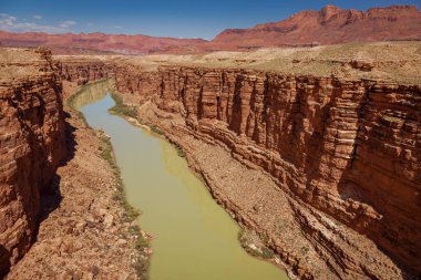 Colorado Nehri ve Glen Kanyonu Canyonlands Ulusal Parkı, Moab, Utah, ABD