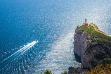 Idyllic Capri kıyı şeridi İtalya 'nın Amalfi kıyıları, Güney Avrupa