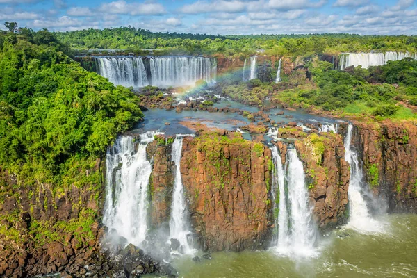 Iguazu Falls dramatic landscape, view from Argentinian side, South America