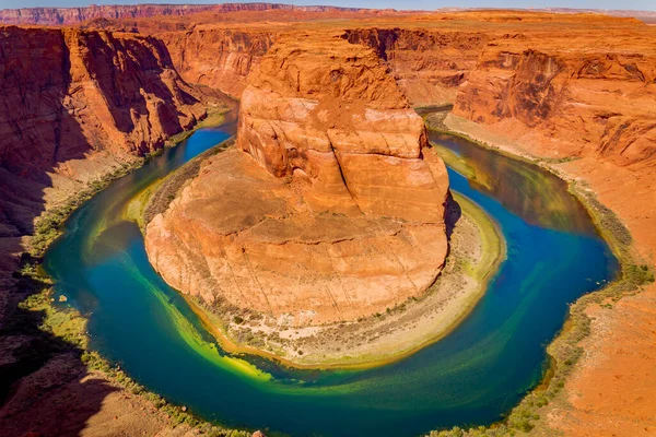 Horseshoe Bend Emerald Colorado River Sunset Page Arizona United States — Stock Photo, Image