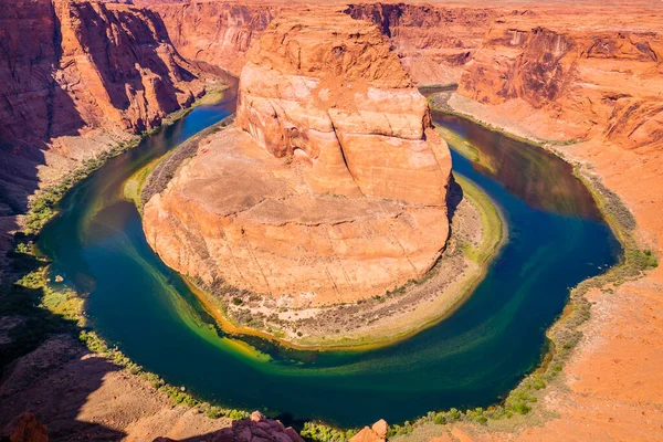 Horseshoe Bend Emerald Colorado River Sunset Page Arizona United States — Stock fotografie