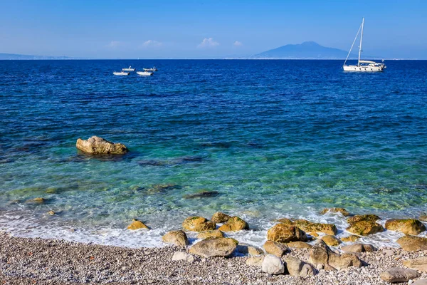 Ilha Capri Idílica Paisagem Portuária Costa Amalfitana Itália Sul Europa — Fotografia de Stock