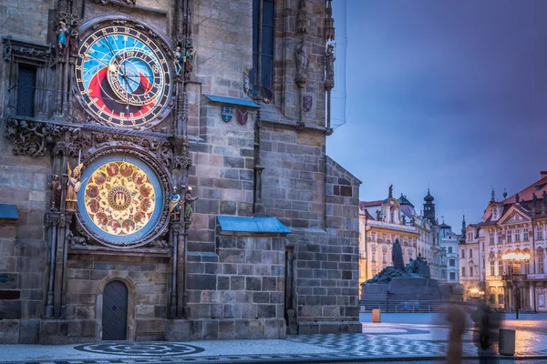 Astronomical Clock Tower Prague Old Town Square Dawn Czech Republic — Zdjęcie stockowe