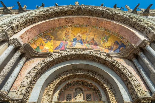 Basilica San Marco Particolare Murale Biblico Venezia Italia — Foto Stock