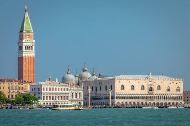 St. Marks Meydanı San Giorgio Maggiore Adası ve Büyük Kanal, Venedik, İtalya
