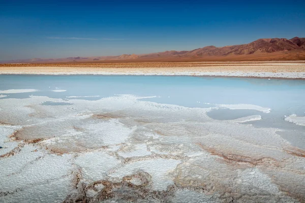 Salar de Atacama volcanic landscape and salt lake in Atacama Desert, Chile, South America