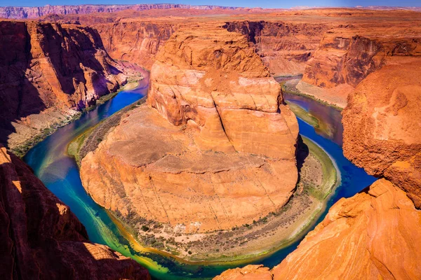 Horseshoe Bend Emerald Colorado River Sunset Page Arizona United States — Stock fotografie