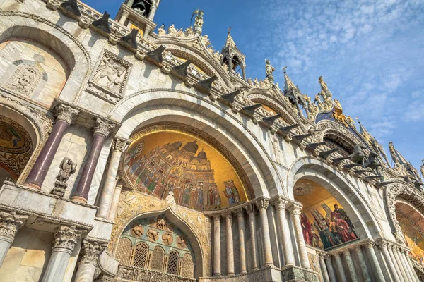 Basílica San Marcos Católica Nuevo Detalle Mural Bíblico Venecia Italia —  Fotos de Stock