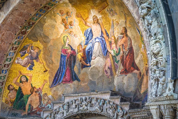 Basilica San Marco Particolare Murale Biblico Venezia Italia — Foto Stock