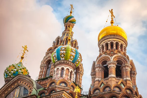 Kathedrale Der Auferstehung Christi Erlöser Auf Dem Blut Petersburg Russland — Stockfoto