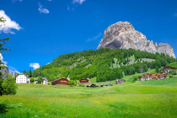 Col Gardena Dolomites Paysage Alpin Dans Nord Italie Par Une — Photo