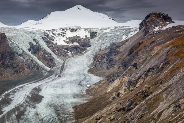 Grossglockner Pasterze Paisaje Glaciar Cielo Dramático Alpes Austria —  Fotos de Stock