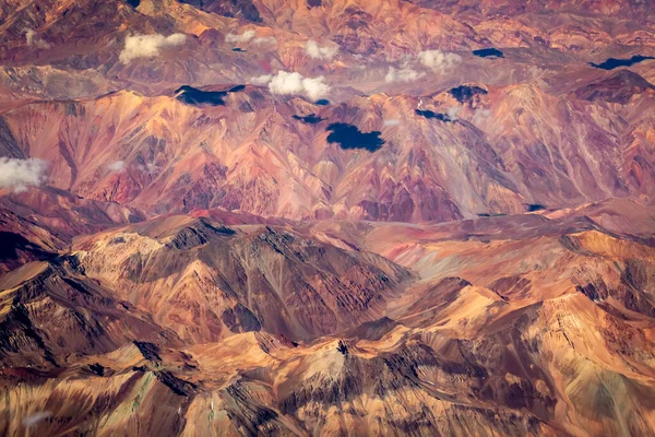 Cordilheira Dos Andes Atacama Vista Aérea Paisagens Dramáticas Com Vulcões — Fotografia de Stock