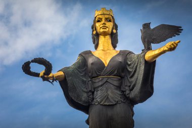 Sofya 'nın merkezindeki Ayasofya heykeli, Bulgaristan' ın başkenti, Doğu Avrupa