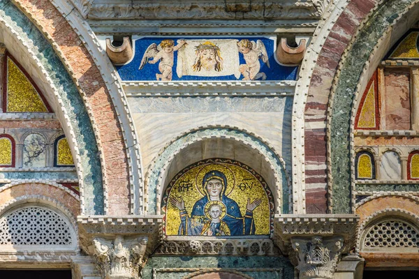 Basílica San Marcos Católica Nuevo Detalle Mural Bíblico Venecia Italia — Foto de Stock