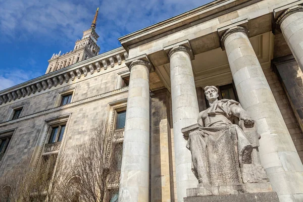 Palacio Cultura Ciencia Varsovia Polonia Europa Del Este — Foto de Stock