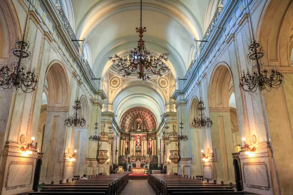 Interno Della Cattedrale Metropolitana Montevideo Uruguay Sud America — Foto Stock