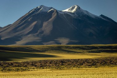Atacama desert, volcanic arid landscape in Northern Chile, border with Bolivia, South America