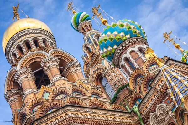 Kathedrale Der Auferstehung Christi Erlöser Auf Dem Blut Petersburg Russland — Stockfoto
