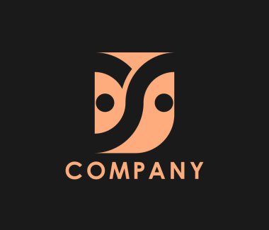 Yoga sembolü çizimi için soyut harf y