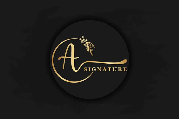 Σχεδιασμός Λογότυπου Πολυτελείας Υπογραφή Αρχικό Handwriting Διάνυσμα Λογότυπο Σχεδίαση Εικόνα — Διανυσματικό Αρχείο
