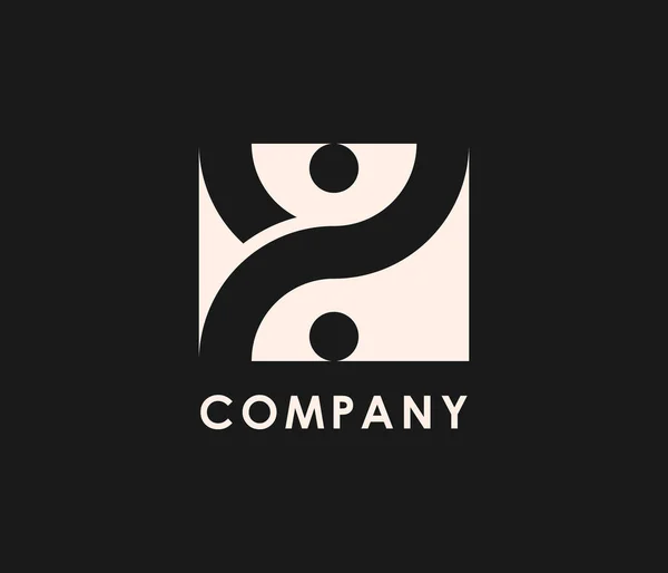 Lidé Logo Vektorové Šablony Ilustrační Znamení Design Komunity Shromažďování — Stockový vektor