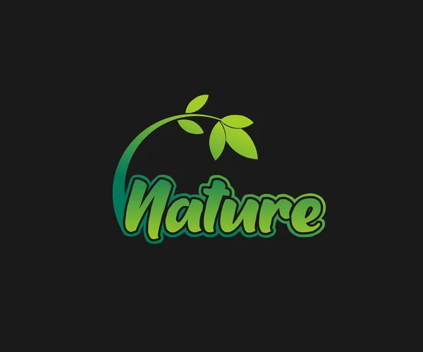 Natur Logo Design Vektor Illustration Vorlage — Stockvektor