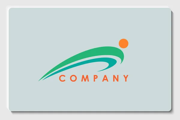 Mova Para Frente Ilustração Projeto Logotipo Logotipo Utilizável Para Empresa —  Vetores de Stock